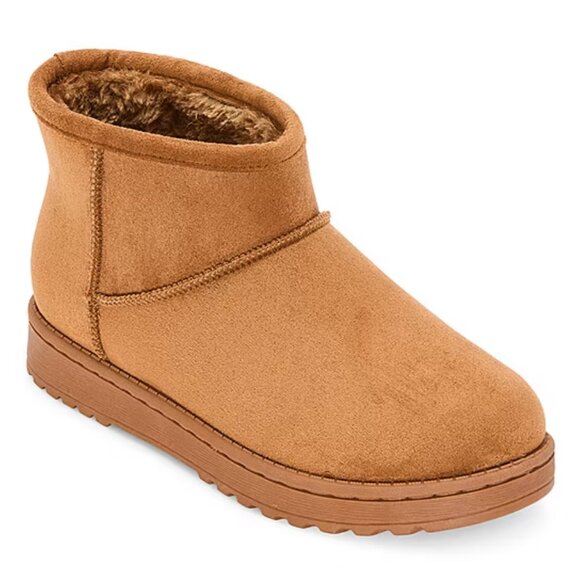 Arizona Jean Co Women's Slater Flat Heel Winter Boots, Tan, Size 10 Medium NEW - Picture 1 of 8